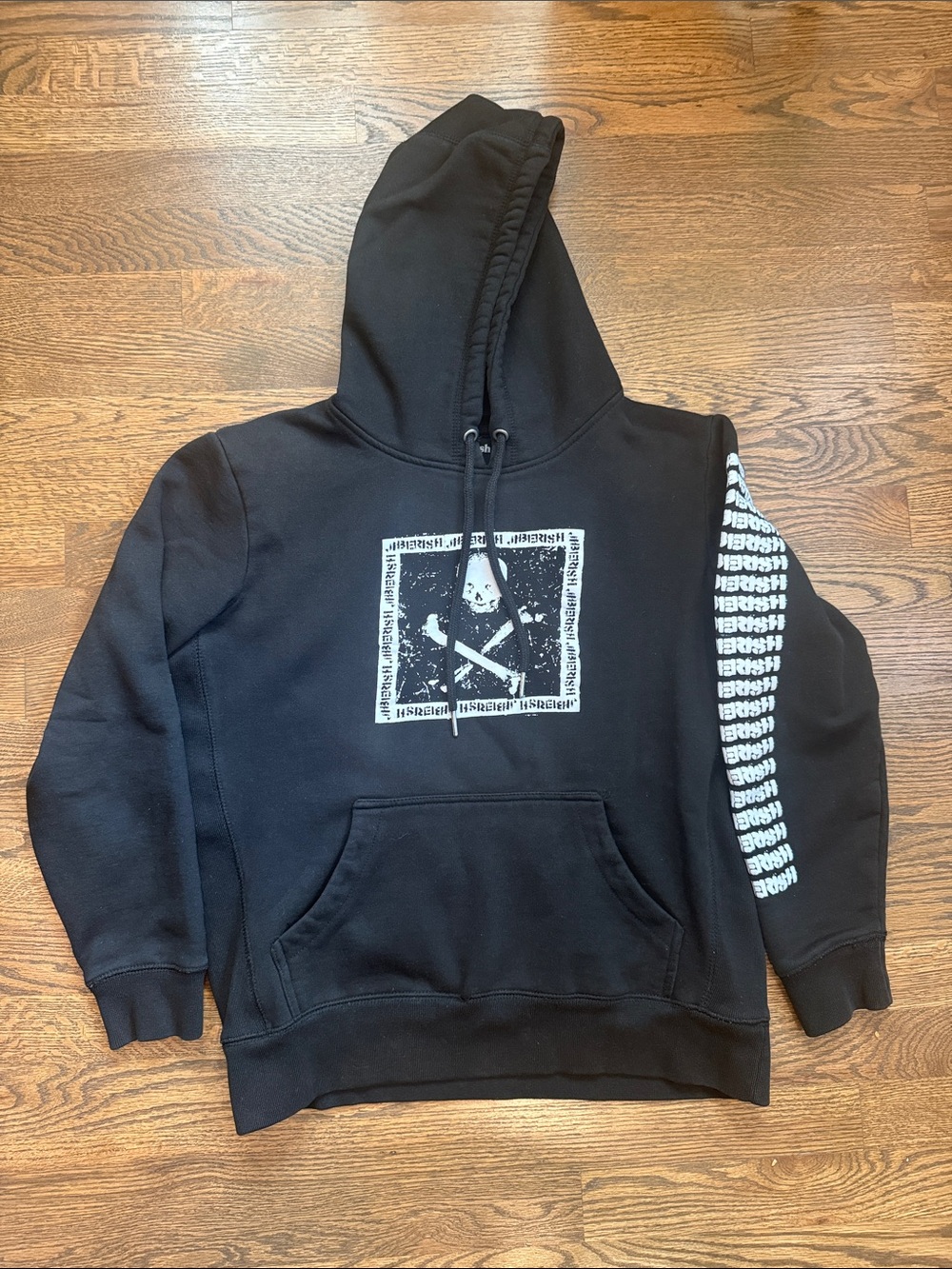Men's Black Jiberish Hoodie